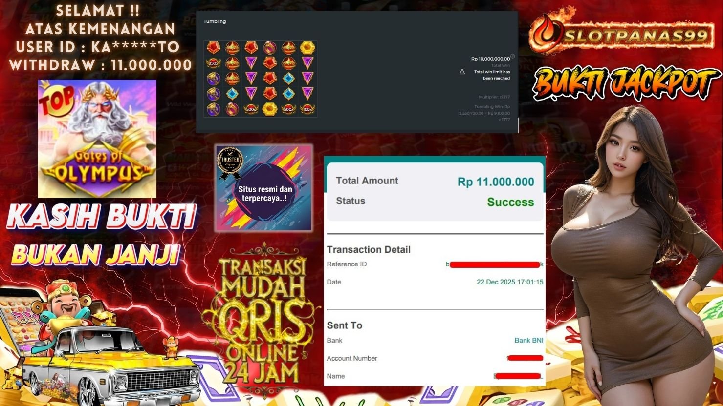 SLOTPANAS99 JACKPOT SLOT GATES OF OLYMPUS